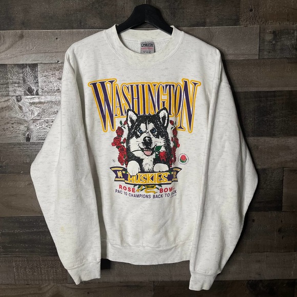 SOLD VTG UW Huskies 1991 Crewneck XL - Picture 1 of 4